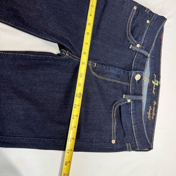 7 For All Mankind Blue The Modern Straight Leg Jean Size 30 - Picture 13 of 15